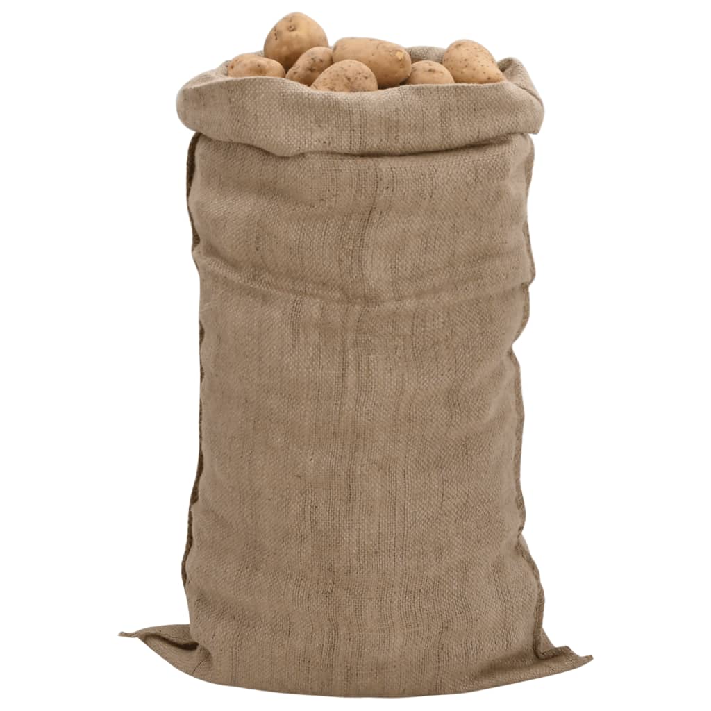 Vidaxl Jute -Taschen 30 Stücke 340 g m² 65x135 cm 100% Jute