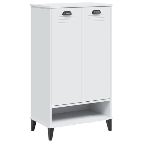 Vidaxl armoire à chaussures viken fini bois blanc