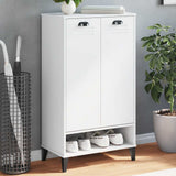 Vidaxl armoire à chaussures viken fini bois blanc
