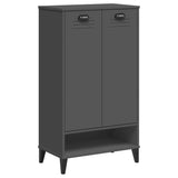 Vidaxl Cabinet da scarpe Viken modificato in legno grigio