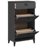 Vidaxl armoire à chaussures viken bois d'ingénierie gris anthracite