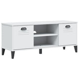 Vidaxx banc à chaussures viken 106x35x45 cm bois d'ingénierie blanc
