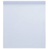 Película de ventana de Vidaxl Matte estático transparente blanco 90x500 cm PVC