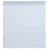 Película de ventana de Vidaxl Matte estático transparente blanco 90x1000 cm PVC