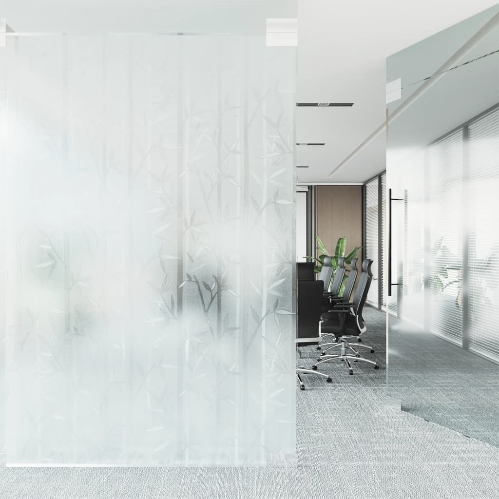 Vidaxl Window Film Bambu Mönster Mat 45x500 CM PVC