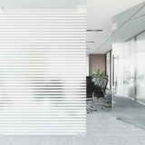 Vidaxx film pour fenêtre motif à rayures mat 90x500 cm PVC