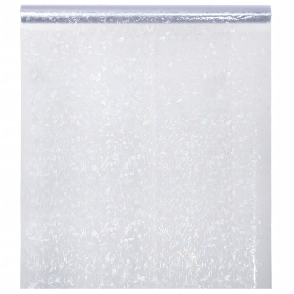 Vidaxl Película de la ventana de la ventana Mat de patrón de arco iris 45x1000 cm PVC