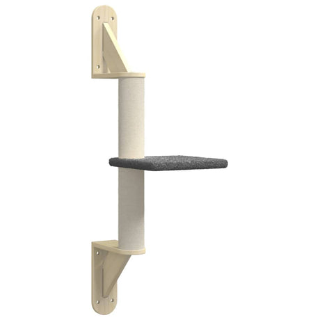 Vidaxl meuble mural pour chat avec griffoir 85,5 cm gris foncé