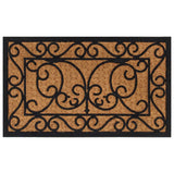 Vidaxx paillasson rectangulaire 45x75 cm caoutchouc et fibre de coco