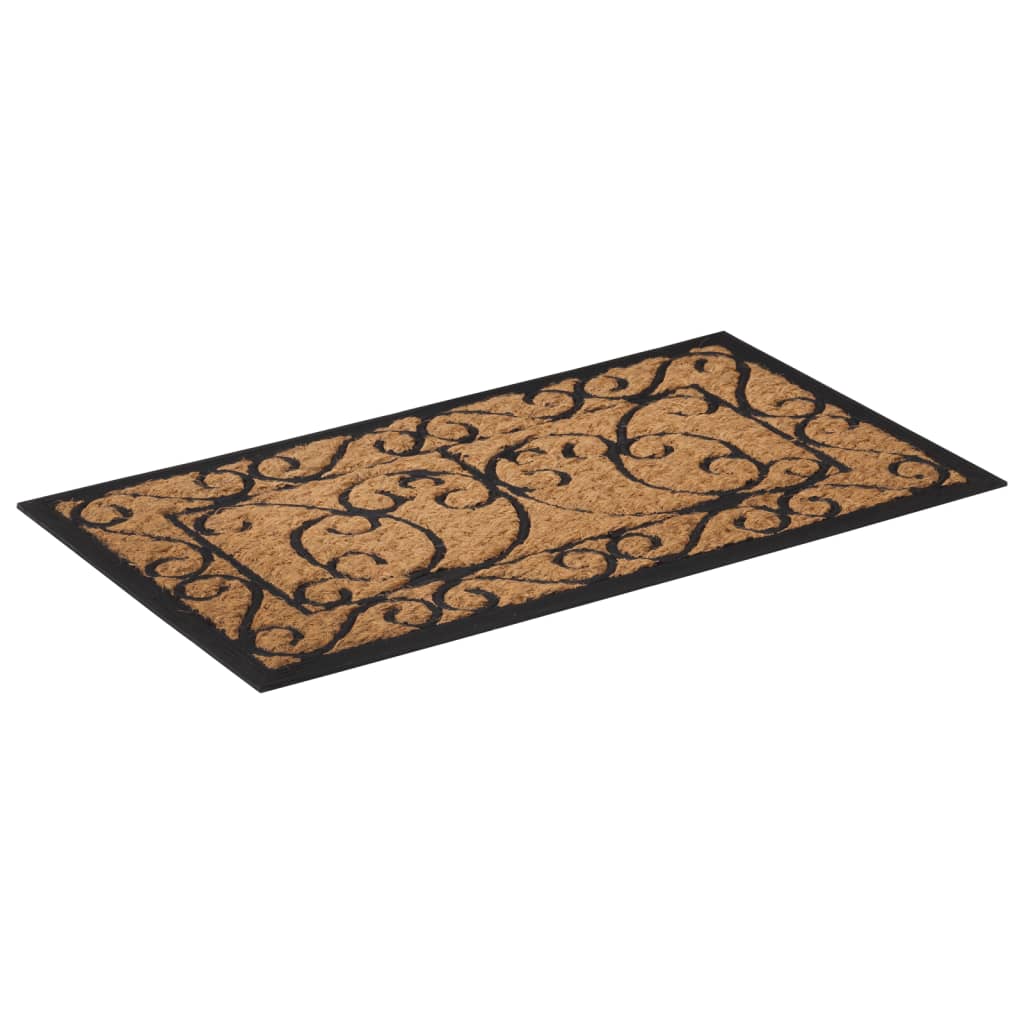 Vidaxx paillasson rectangulaire 45x75 cm caoutchouc et fibre de coco