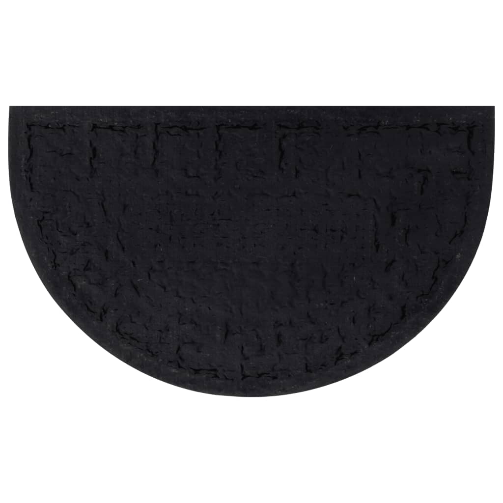 Vidaxx paillasson semi-circulaire 45x75 cm caoutchouc et fibre de coco