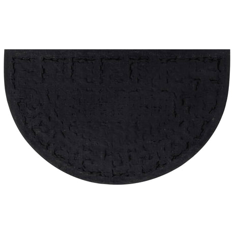 Vidaxx paillasson semi-circulaire 45x75 cm caoutchouc et fibre de coco