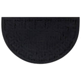 Vidaxx paillasson semi-circulaire 45x75 cm caoutchouc et fibre de coco