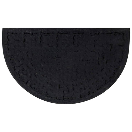 Vidaxx paillasson semi-circulaire 45x75 cm caoutchouc et fibre de coco