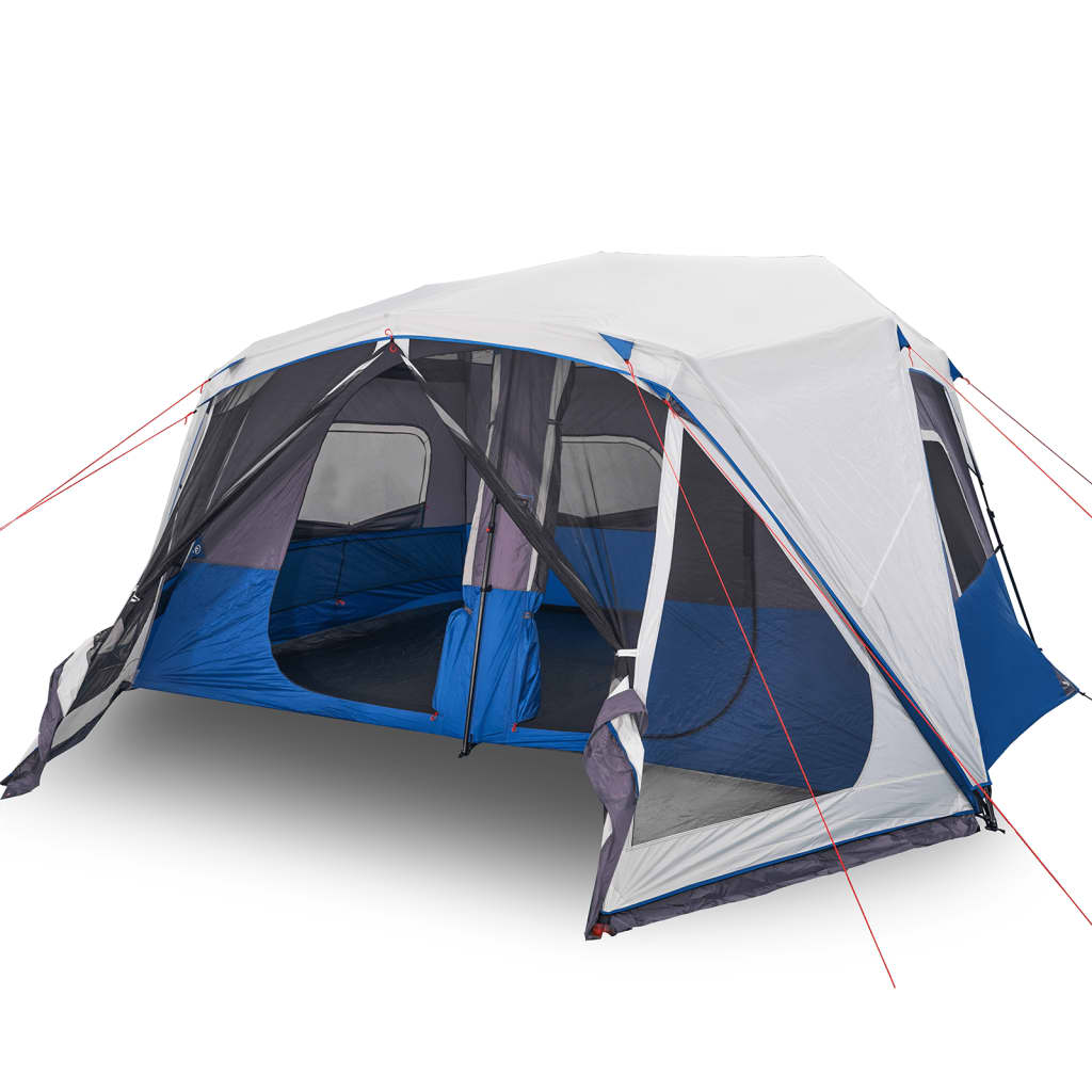 VidaXL tent with LED 10-person quick release light blue