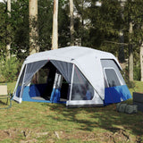 VidaXL tent with LED 10-person quick release light blue