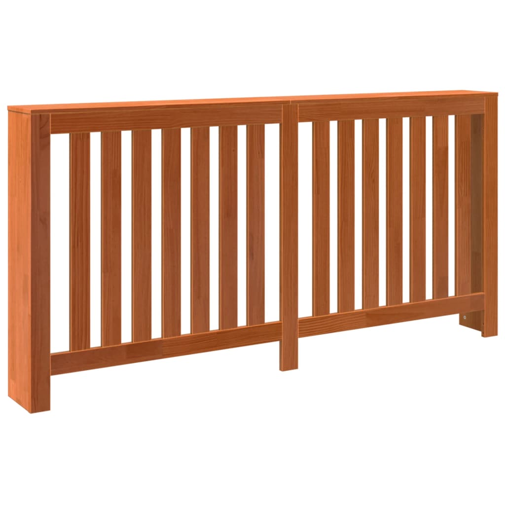 Vidaxx caisson de radiateur 169x19x84 cm en bois de pin massif, marron lavé