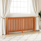 Vidaxx caisson de radiateur 169x19x84 cm en bois de pin massif, marron lavé