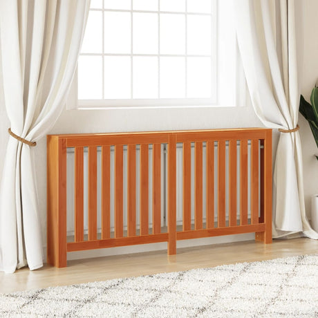 Vidaxx caisson de radiateur 169x19x84 cm en bois de pin massif, marron lavé