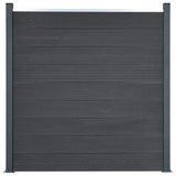 Panel de valla Vidaxl Conjunto de 180x186 cm HKC Gray