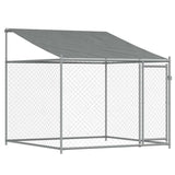 Vidaxxl niche avec toit et porte 2x2x2 m acier galvanisé gris