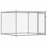 Vidaxxl niche avec porte 2x2x1,5 m acier galvanisé gris