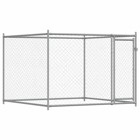 Vidaxxl niche avec porte 2x2x1,5 m acier galvanisé gris