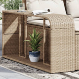 VidaXL étagères de rangement 2 pcs poly rotin beige