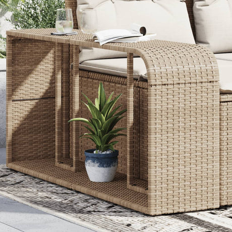 VidaXL étagères de rangement 2 pcs poly rotin beige