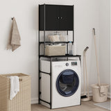 Vidaxl Washing Machine Cabinet 68x48.5x194 cm noir