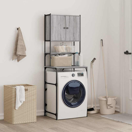 Vidaxx meuble lave-linge 68x48,5x194 cm chêne sonoma gris