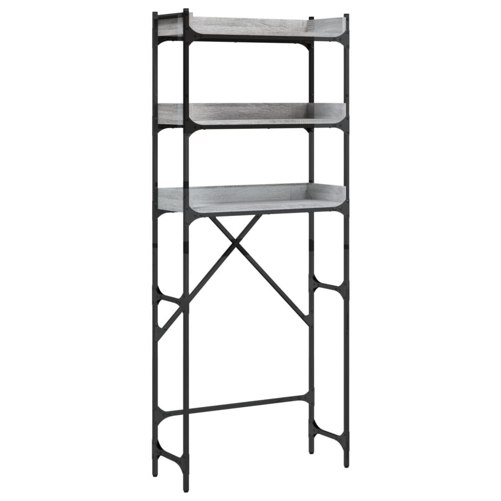 Vidaxx support pour machine à laver 67x25x163 cm bois fini gris sonoma