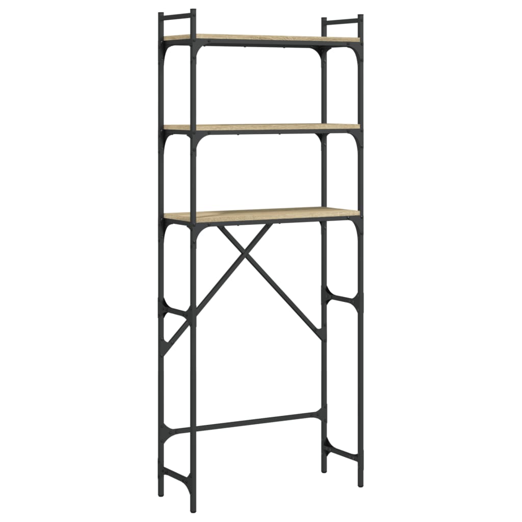 Vidaxx support pour machine à laver 67x25x163 cm bois fini couleur chêne sonoma
