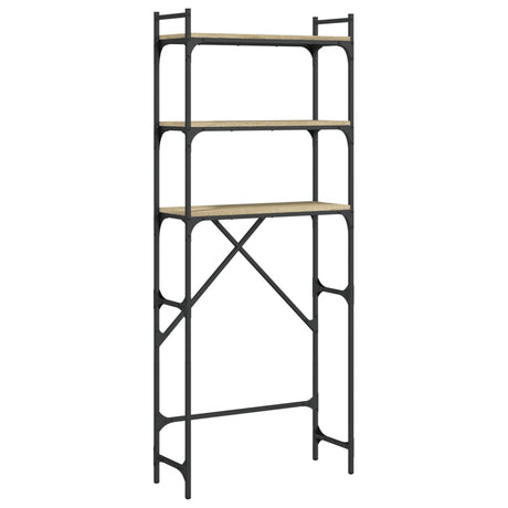 Vidaxx support pour machine à laver 67x25x163 cm bois fini couleur chêne sonoma