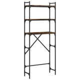 Vidaxx support pour machine à laver 67x25x163 cm bois traité, chêne fumé
