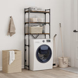 Vidaxx support pour machine à laver 67x25x163 cm bois traité, chêne fumé