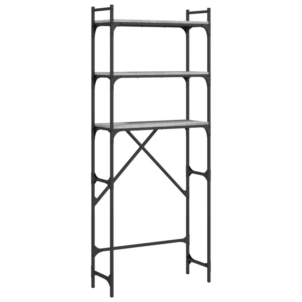 Vidaxx support pour machine à laver 67x25x163 cm bois fini gris sonoma