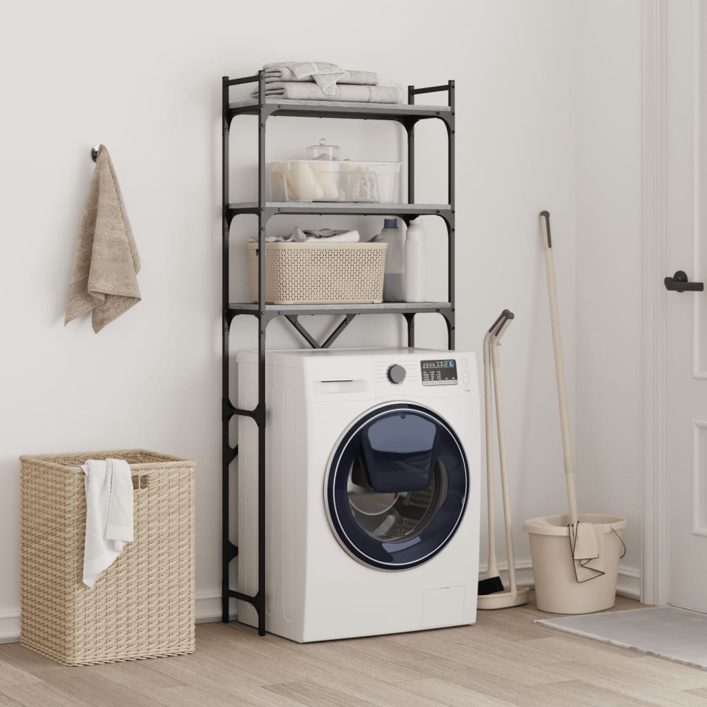 Vidaxx support pour machine à laver 67x25x163 cm bois fini gris sonoma
