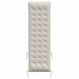 Vidaxx coussin de chaise longue 160x50x10 cm daim artificiel crème