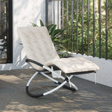 Vidaxx coussin de chaise longue 160x50x10 cm daim artificiel crème
