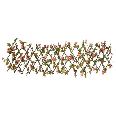 Vidaxx plante de lierre artificielle sur treillis extensible 180x20 cm rose foncé