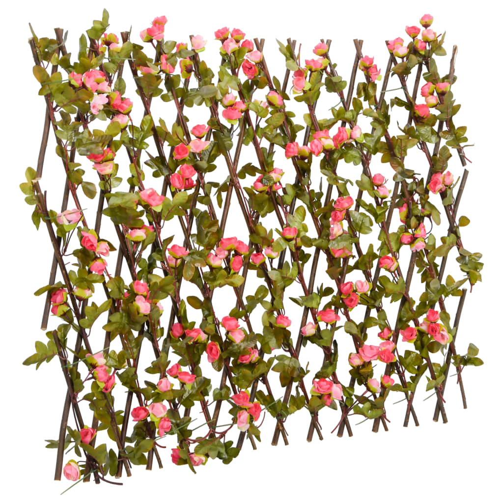 Vidaxx plante de lierre artificielle sur treillis extensible 180x60 cm rose foncé