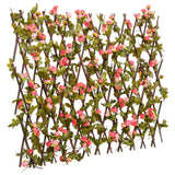 Vidaxx plante de lierre artificielle sur treillis extensible 180x60 cm rose foncé