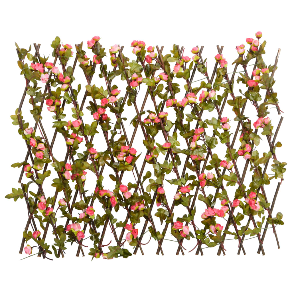 Vidaxx plante de lierre artificielle sur treillis extensible 180x60 cm rose foncé