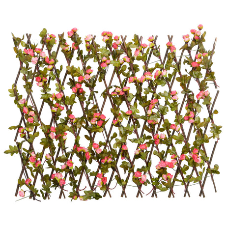 Vidaxx plante de lierre artificielle sur treillis extensible 180x60 cm rose foncé
