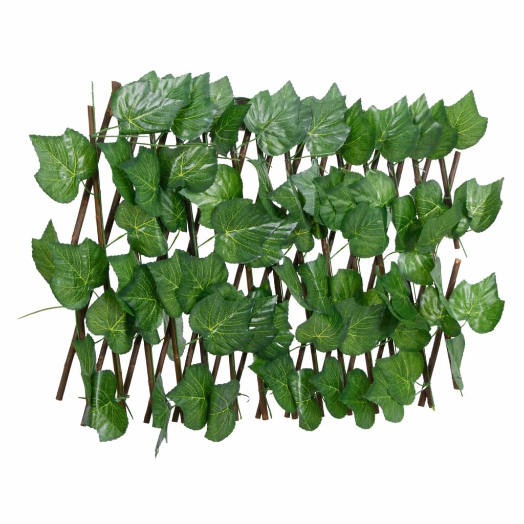 Vidaxx plante artificielle feuille de vigne sur treillis extensible 180x20 cm vert