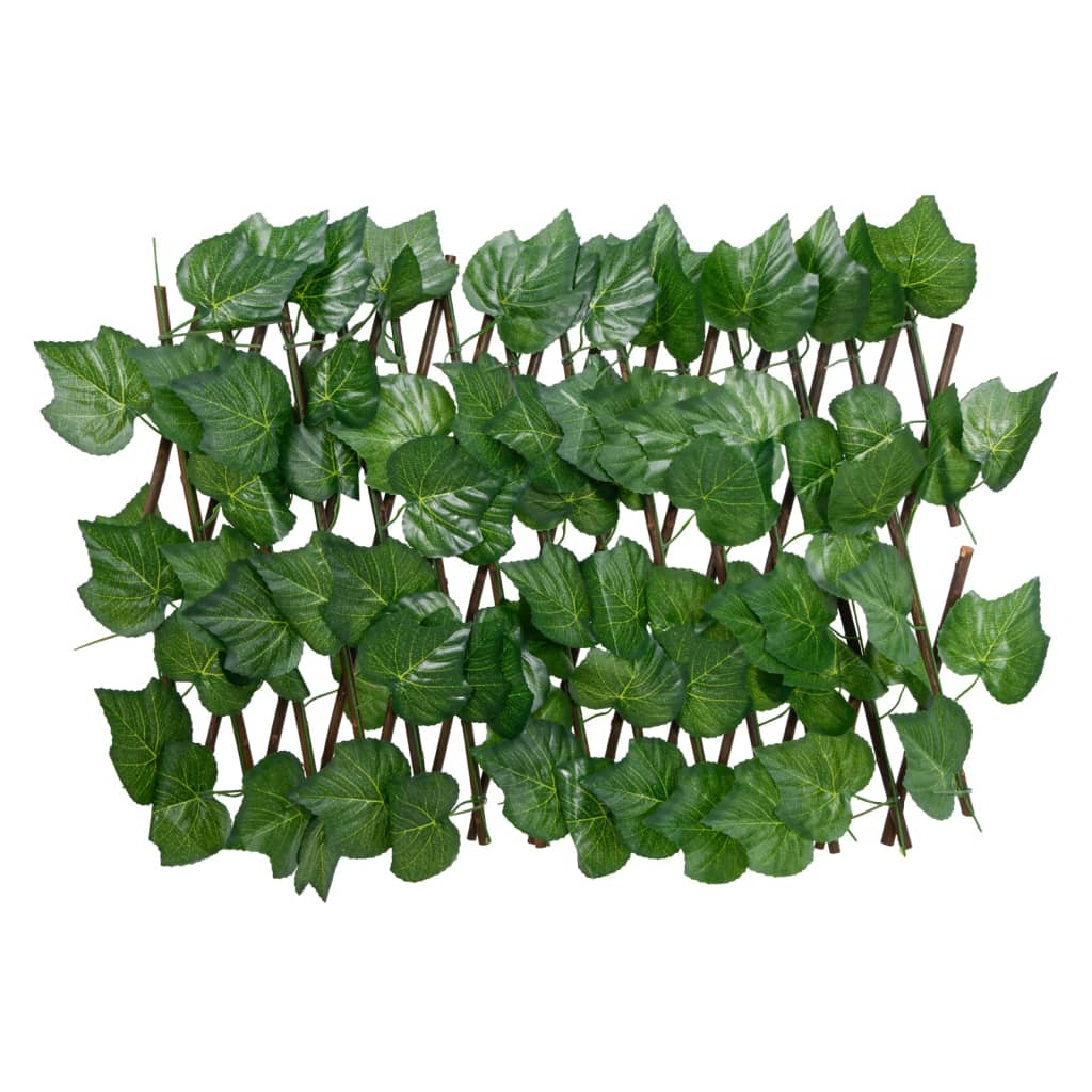 Vidaxl Artificial Plant Grape Leaf Latwerk 5 PCS utdragbar 180x20 cm grön