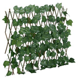 Vidaxl Artificial Plant Grape Leaf på lamellet utdragbart 190x60 cm grönt