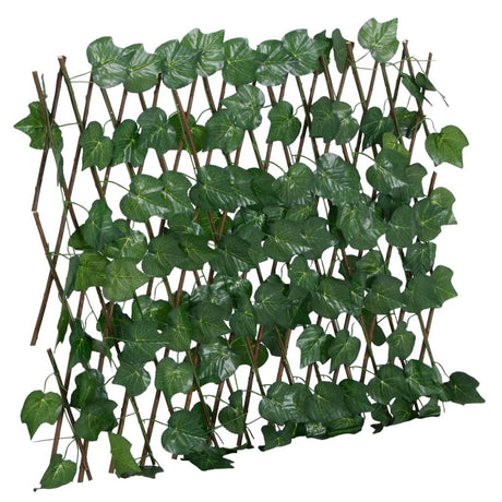 Vidaxx plante artificielle feuille de vigne sur treillis extensible 190x60 cm vert