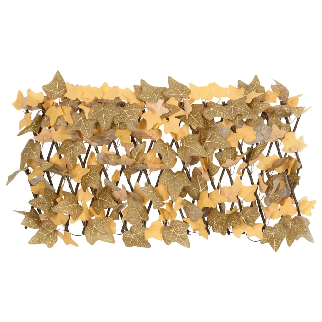 Vidaxx plante artificielle treillis de feuilles d'érable 5 pcs extensible 180x30 cm orange